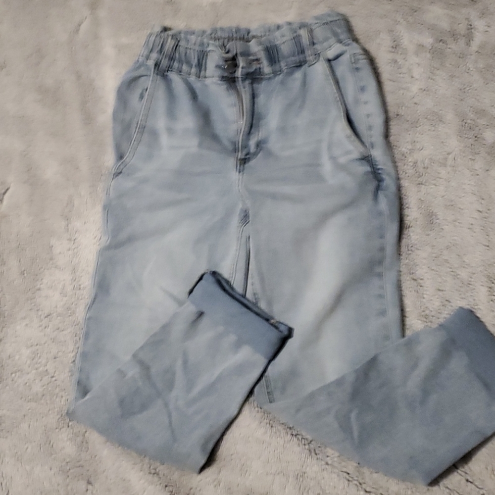 Paper bag waist jeans size 0